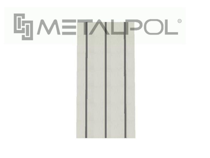PANEL MURO METALPOL PM60 D15 3PFL 31CA05 1200 X 2400 MM