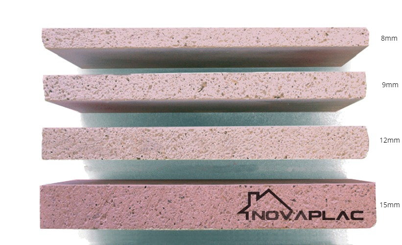 PLACA MGO NOVAPLAC 12MM  ESTRUCTURAL RF 1,20 X 3,00 M