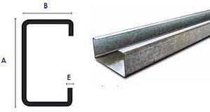 PERFIL ESTRUCTURAL ACERO GALVANIZADO C 200CA 1,6 X 6MT