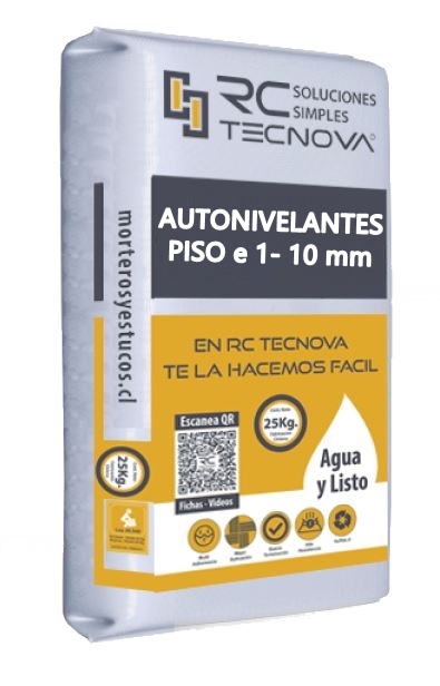 AUTONIVELANTE PISOS BAJOS ESPESORES 1-10 MM SACO 25KG