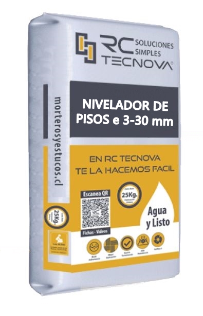 MORTERO NIVELACIÓN DE PISOS E 3-30 MM SACO 25KG                       